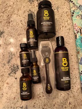 Beard Club Men's Grooming Kit — Black & Yellow